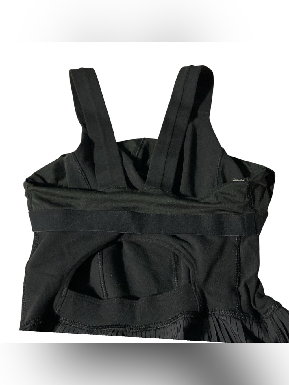 🍋 Lululemon Women’s Black Pleated Peplum Tank Top - Picture 6 of 9
